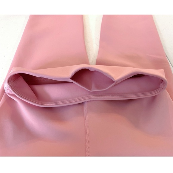 Ivory Ella Soft Pink Leggings With Side Graphic Logo Size XS GUC Athleisure Cozy - Picture 5 of 5